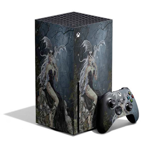 Gothic Queen with Silver Dragon by Nene Thomas Xbox Series X Skins